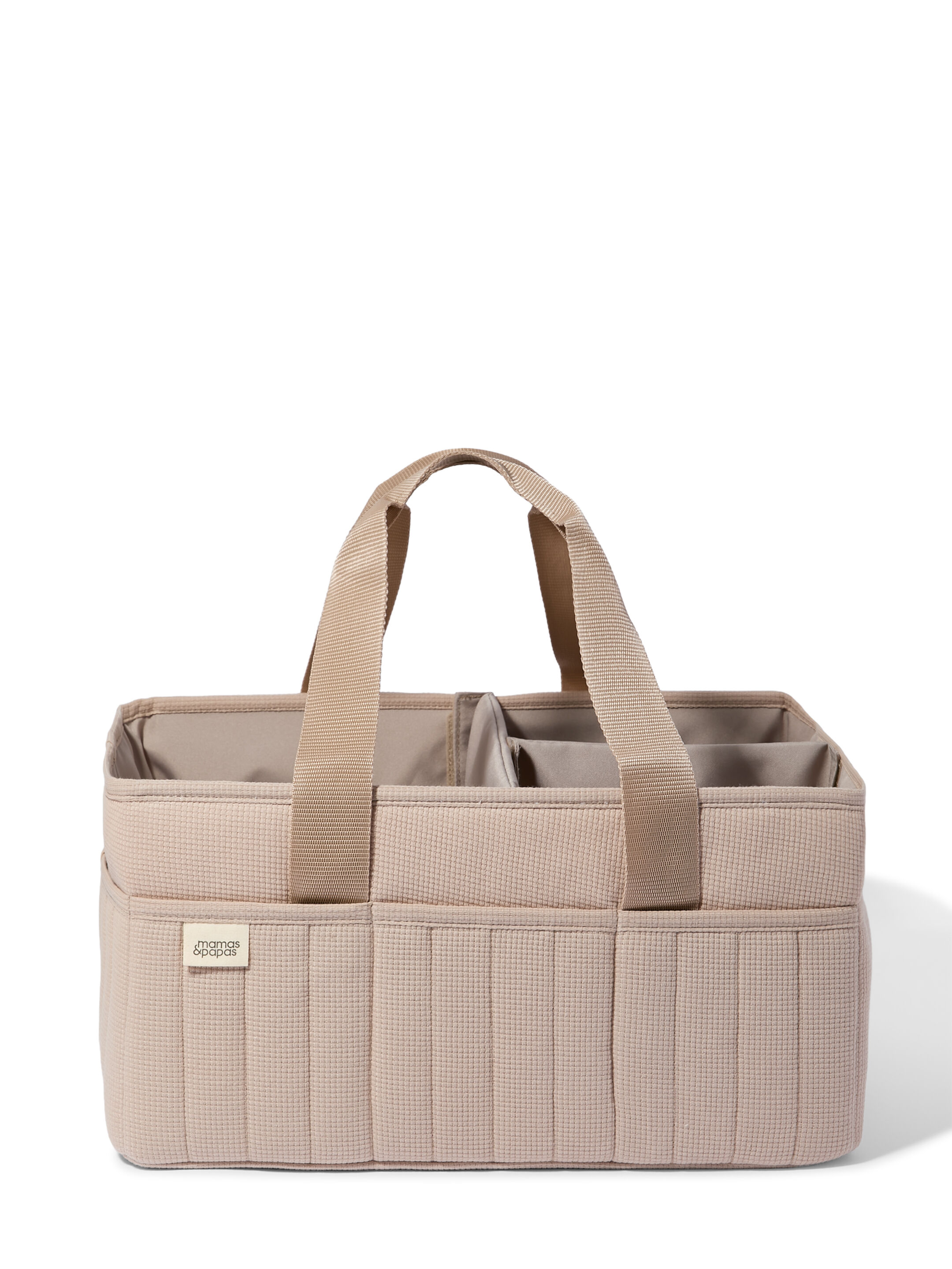 Nappy Caddy 5 Piece Bundle with 3 piece Organic Sleepsuit - Cashmere Waffle image number 3